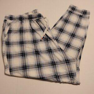 EDDIE BAUER BLUE PLAID PAJAMA/LOUNGE PANTS W/ POCKETS - 2X